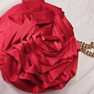 Elegant Red Rose Clutch